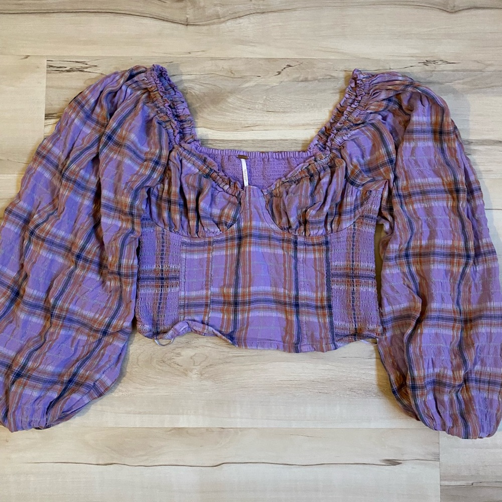 Free People Flannel Top